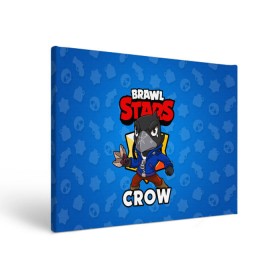 Холст прямоугольный с принтом BRAWL STARS CROW в Курске, 100% ПВХ |  | brawl stars | brawl stars crow | brawler | crow | бравл старз | бравлер | ворон