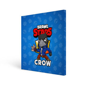 Холст квадратный с принтом BRAWL STARS CROW в Курске, 100% ПВХ |  | brawl stars | brawl stars crow | brawler | crow | бравл старз | бравлер | ворон