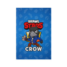 Обложка для паспорта матовая кожа с принтом BRAWL STARS CROW в Курске, натуральная матовая кожа | размер 19,3 х 13,7 см; прозрачные пластиковые крепления | Тематика изображения на принте: brawl stars | brawl stars crow | brawler | crow | бравл старз | бравлер | ворон