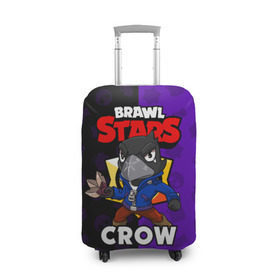 Чехол для чемодана 3D с принтом BRAWL STARS CROW в Курске, 86% полиэфир, 14% спандекс | двустороннее нанесение принта, прорези для ручек и колес | brawl stars | brawl stars crow | brawler | crow | бравл старз | бравлер | ворон
