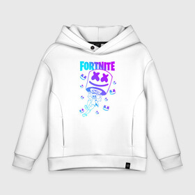 Детское худи Oversize хлопок с принтом FORTNITE x MARSHMELLO в Курске, френч-терри — 70% хлопок, 30% полиэстер. Мягкий теплый начес внутри —100% хлопок | боковые карманы, эластичные манжеты и нижняя кромка, капюшон на магнитной кнопке | fortnite | fortnite 2 | fortnite x | marshmello | ninja | ninja hyper streamer | ninja streamer | streamer | tyler blevins | маршмелло | ниндзя | фортнайт | фортнайт 2 | фортнайт глава 2