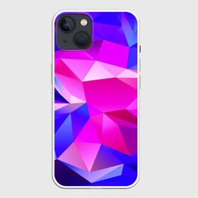 Чехол для iPhone 13 с принтом NEON POLYGON в Курске,  |  | abstract | abstraction | color | geometry | paitnt | polygon | polygonal | psy | абстракция | геометрия | краски | неоновые | полигоны | психоделика
