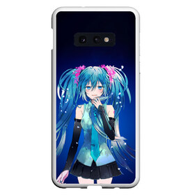 Чехол для Samsung S10E с принтом Hatsune Miku в Курске, Силикон | Область печати: задняя сторона чехла, без боковых панелей | anime | aquamarin | aquamarine | everlasting | hatsune | j pop | miku | projectdiva | singer | summer | vocaloid | аквамарин | аниме | вокалоид | мику | певица | хацуне | хацунэ