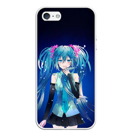 Чехол для iPhone 5/5S матовый с принтом Hatsune Miku в Курске, Силикон | Область печати: задняя сторона чехла, без боковых панелей | anime | aquamarin | aquamarine | everlasting | hatsune | j pop | miku | projectdiva | singer | summer | vocaloid | аквамарин | аниме | вокалоид | мику | певица | хацуне | хацунэ