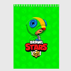 Скетчбук с принтом BRAWL STARS LEON в Курске, 100% бумага
 | 48 листов, плотность листов — 100 г/м2, плотность картонной обложки — 250 г/м2. Листы скреплены сверху удобной пружинной спиралью | brawl stars | bull | colt | crow | leon | stars | берли | бо | брок | ворон | джесси | динамайк | дэррил | кольт | леон | мортис | нита | пайпер | пенни | поко | пэм | рикошет | спайк | фрэнк | шелли | эль примо