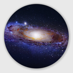 Коврик для мышки круглый с принтом ГАЛАКТИКА в Курске, резина и полиэстер | круглая форма, изображение наносится на всю лицевую часть | galaxy | nebula | space | star | абстракция | вселенная | галактика | звезда | звезды | космический | планеты
