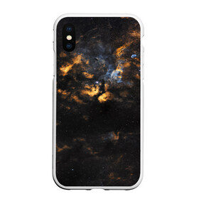 Чехол для iPhone XS Max матовый с принтом Космическое небо в Курске, Силикон | Область печати: задняя сторона чехла, без боковых панелей | galaxy | nebula | space | star | абстракция | вселенная | галактика | звезда | звезды | космический | планеты