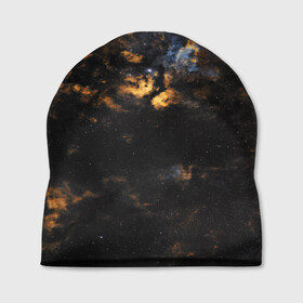 Шапка 3D с принтом Космическое небо в Курске, 100% полиэстер | универсальный размер, печать по всей поверхности изделия | galaxy | nebula | space | star | абстракция | вселенная | галактика | звезда | звезды | космический | планеты