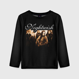 Детский лонгслив 3D с принтом Nightwish в Курске, 100% полиэстер | длинные рукава, круглый вырез горловины, полуприлегающий силуэт
 | metal | nightwish | symphonic metal | tarja | tarja turunen | turunen | метал | найтвиш | симфоник метал | тарья | турунен