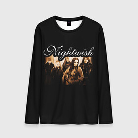 Мужской лонгслив 3D с принтом Nightwish в Курске, 100% полиэстер | длинные рукава, круглый вырез горловины, полуприлегающий силуэт | Тематика изображения на принте: metal | nightwish | symphonic metal | tarja | tarja turunen | turunen | метал | найтвиш | симфоник метал | тарья | турунен