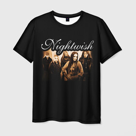 Мужская футболка 3D с принтом Nightwish в Курске, 100% полиэфир | прямой крой, круглый вырез горловины, длина до линии бедер | Тематика изображения на принте: metal | nightwish | symphonic metal | tarja | tarja turunen | turunen | метал | найтвиш | симфоник метал | тарья | турунен
