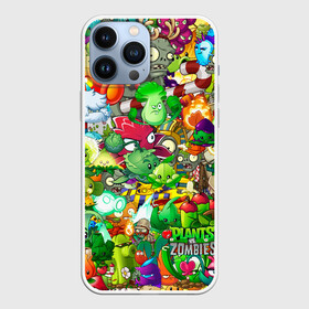 Чехол для iPhone 13 Pro Max с принтом Plants vs Zombies в Курске,  |  | зомби | игра | растения | солнце