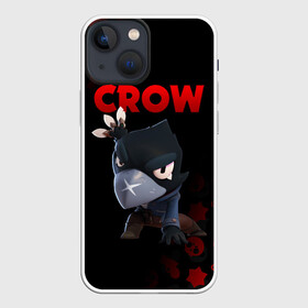 Чехол для iPhone 13 mini с принтом BRAWL STARS CROW в Курске,  |  | brawl stars | bull | colt | crow | leon | stars | берли | бо | брок | ворон | джесси | динамайк | дэррил | кольт | леон | мортис | нита | пайпер | пенни | поко | пэм | рикошет | спайк | фрэнк | шелли | эль примо