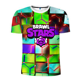 Мужская футболка 3D спортивная с принтом BRAWL STARS в Курске, 100% полиэстер с улучшенными характеристиками | приталенный силуэт, круглая горловина, широкие плечи, сужается к линии бедра | 