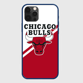 Чехол для iPhone 12 Pro с принтом Chicago Bulls Red-White в Курске, силикон | область печати: задняя сторона чехла, без боковых панелей | bulls | chicago | chicago bulls | nba | баскетбол | буллз | нба | чикаго | чикаго буллз