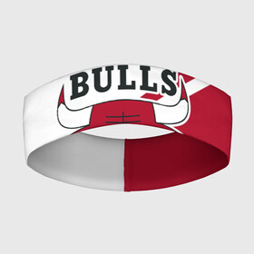 Повязка на голову 3D с принтом Chicago Bulls Red White в Курске,  |  | Тематика изображения на принте: bulls | chicago | chicago bulls | nba | баскетбол | буллз | нба | чикаго | чикаго буллз