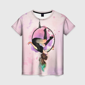 Женская футболка 3D Гимнастика на кольцах купить в Курске