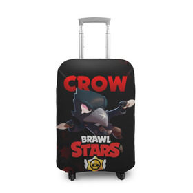 Чехол для чемодана 3D с принтом BRAWL STARS CROW в Курске, 86% полиэфир, 14% спандекс | двустороннее нанесение принта, прорези для ручек и колес | brawl stars | bull | colt | crow | leon | stars | берли | бо | брок | ворон | джесси | динамайк | дэррил | кольт | леон | мортис | нита | пайпер | пенни | поко | пэм | рикошет | спайк | фрэнк | шелли | эль примо