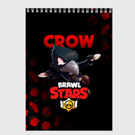 Скетчбук с принтом BRAWL STARS CROW в Курске, 100% бумага
 | 48 листов, плотность листов — 100 г/м2, плотность картонной обложки — 250 г/м2. Листы скреплены сверху удобной пружинной спиралью | brawl stars | bull | colt | crow | leon | stars | берли | бо | брок | ворон | джесси | динамайк | дэррил | кольт | леон | мортис | нита | пайпер | пенни | поко | пэм | рикошет | спайк | фрэнк | шелли | эль примо