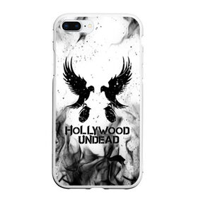 Чехол для iPhone 7Plus/8 Plus матовый с принтом HOLLYWOOD UNDEAD в Курске, Силикон | Область печати: задняя сторона чехла, без боковых панелей | deuce | hollywood undead | hu | j dog | shady jeff | голливуд | голливудская нежить | даниэль мурильо | джордан террелл | джордж артур рейган | дилан альварес | мэттью сент клер | нежить