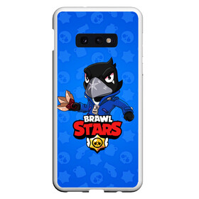 Чехол для Samsung S10E с принтом BRAWL STARS CROW в Курске, Силикон | Область печати: задняя сторона чехла, без боковых панелей | brawl stars | bull | colt | crow | leon | stars | берли | бо | брок | ворон | джесси | динамайк | дэррил | кольт | леон | мортис | нита | пайпер | пенни | поко | пэм | рикошет | спайк | фрэнк | шелли | эль примо