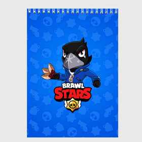 Скетчбук с принтом BRAWL STARS CROW в Курске, 100% бумага
 | 48 листов, плотность листов — 100 г/м2, плотность картонной обложки — 250 г/м2. Листы скреплены сверху удобной пружинной спиралью | brawl stars | bull | colt | crow | leon | stars | берли | бо | брок | ворон | джесси | динамайк | дэррил | кольт | леон | мортис | нита | пайпер | пенни | поко | пэм | рикошет | спайк | фрэнк | шелли | эль примо