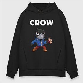 Мужское худи Oversize хлопок с принтом BRAWL STARS CROW в Курске, френч-терри — 70% хлопок, 30% полиэстер. Мягкий теплый начес внутри —100% хлопок | боковые карманы, эластичные манжеты и нижняя кромка, капюшон на магнитной кнопке | brawl stars | bull | colt | crow | leon | stars | берли | бо | брок | ворон | джесси | динамайк | дэррил | кольт | леон | мортис | нита | пайпер | пенни | поко | пэм | рикошет | спайк | фрэнк | шелли | эль примо