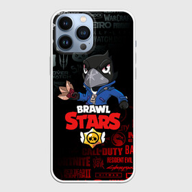Чехол для iPhone 13 Pro Max с принтом BRAWL STARS CROW в Курске,  |  | Тематика изображения на принте: brawl stars | bull | colt | crow | leon | stars | берли | бо | брок | ворон | джесси | динамайк | дэррил | кольт | леон | мортис | нита | пайпер | пенни | поко | пэм | рикошет | спайк | фрэнк | шелли | эль примо