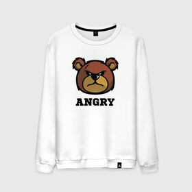 Мужской свитшот хлопок с принтом Злой мишка ANGRY TEDDY в Курске, 100% хлопок |  | Тематика изображения на принте: дикий | злой | мишка | стиль | тедди