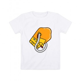 Детская футболка хлопок с принтом BRIDGE BABY в Курске, 100% хлопок | круглый вырез горловины, полуприлегающий силуэт, длина до линии бедер | death stranding | kojima | дез стрендинг | кодзима
