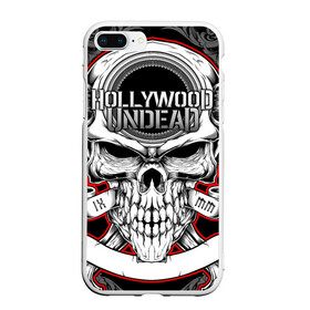 Чехол для iPhone 7Plus/8 Plus матовый с принтом Hollywood Undead в Курске, Силикон | Область печати: задняя сторона чехла, без боковых панелей | been | bloody nose | california | hell | lyrics | music | octone | official | psalms | records | rock | song | to | vevo | video | кранккор | метал | рэп рок | электроник