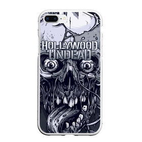 Чехол для iPhone 7Plus/8 Plus матовый с принтом Hollywood Undead в Курске, Силикон | Область печати: задняя сторона чехла, без боковых панелей | been | bloody nose | california | hell | lyrics | music | octone | official | psalms | records | rock | song | to | vevo | video | кранккор | метал | рэп рок | электроник