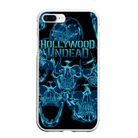 Чехол для iPhone 7Plus/8 Plus матовый с принтом Hollywood Undead в Курске, Силикон | Область печати: задняя сторона чехла, без боковых панелей | been | bloody nose | california | hell | lyrics | music | octone | official | psalms | records | rock | song | to | vevo | video | кранккор | метал | рэп рок | электроник