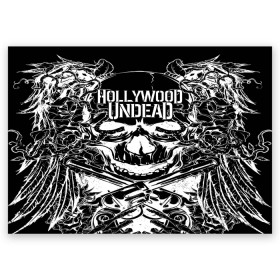 Поздравительная открытка с принтом Hollywood Undead в Курске, 100% бумага | плотность бумаги 280 г/м2, матовая, на обратной стороне линовка и место для марки
 | Тематика изображения на принте: been | bloody nose | california | hell | lyrics | music | octone | official | psalms | records | rock | song | to | vevo | video | кранккор | метал | рэп рок | электроник