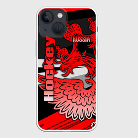 Чехол для iPhone 13 mini с принтом Hockey в Курске,  |  | aesthetic | fashion | hero | hits | hockey | hybrid | ice | iihf worlds | league | nhl | pro | review | russia | sports | top | герб | орнамент | россия | рф | спорт | униформа | форма | хоккей