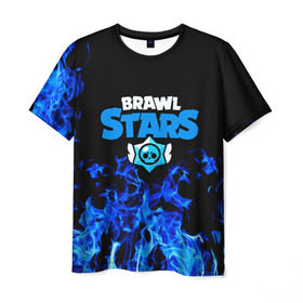 Мужская футболка 3D с принтом BRAWL STARS в Курске, 100% полиэфир | прямой крой, круглый вырез горловины, длина до линии бедер | android | brawl stars | games | mobile | stars | игры | мобильные игры