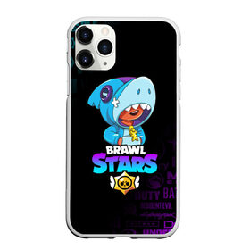 Чехол для iPhone 11 Pro матовый с принтом BRAWL STARS LEON SHARK в Курске, Силикон |  | brawl stars | bull | colt | crow | leon | leon shark | shark | stars | акула | берли | ворон | динамайк | кольт | леон | леон акула | нита | спайк | шелли | эль примо