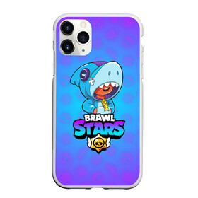 Чехол для iPhone 11 Pro матовый с принтом BRAWL STARS LEON SHARK в Курске, Силикон |  | brawl stars | bull | colt | crow | leon | leon shark | shark | stars | акула | берли | ворон | динамайк | кольт | леон | леон акула | нита | спайк | шелли | эль примо