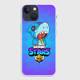 Чехол для iPhone 13 mini с принтом BRAWL STARS LEON SHARK в Курске,  |  | brawl stars | bull | colt | crow | leon | leon shark | shark | stars | акула | берли | ворон | динамайк | кольт | леон | леон акула | нита | спайк | шелли | эль примо