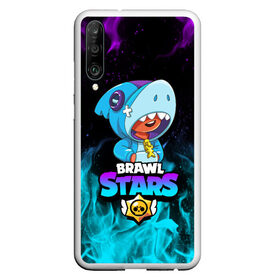 Чехол для Honor P30 с принтом BRAWL STARS LEON SHARK в Курске, Силикон | Область печати: задняя сторона чехла, без боковых панелей | brawl stars | bull | colt | crow | leon | leon shark | shark | stars | акула | берли | ворон | динамайк | кольт | леон | леон акула | нита | спайк | шелли | эль примо