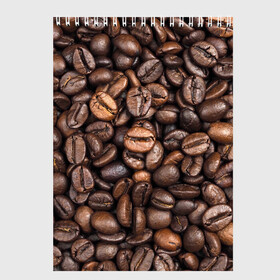 Скетчбук с принтом Coffee в Курске, 100% бумага
 | 48 листов, плотность листов — 100 г/м2, плотность картонной обложки — 250 г/м2. Листы скреплены сверху удобной пружинной спиралью | Тематика изображения на принте: cofe | coffe | coffee | кофе | кофеин
