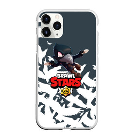 Чехол для iPhone 11 Pro матовый с принтом BRAWL STARS CROW в Курске, Силикон |  | brawl stars | bull | colt | crow | leon | leon shark | shark | stars | акула | берли | ворон | динамайк | кольт | леон | леон акула | нита | спайк | шелли | эль примо