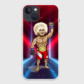 Чехол для iPhone 13 с принтом Хабиб Нурмагомедов в Курске,  |  | khabib | mma | ufc | боец | дагестан | даги | единоборства | махачкала | мма | спорт | хабиб | хабиб нурмагомедов | юфс