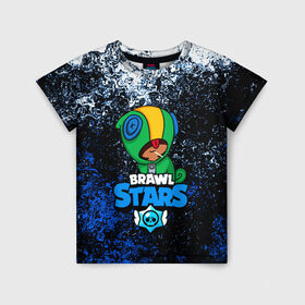 Детская футболка 3D с принтом BRAWL STARS LEON в Курске, 100% гипоаллергенный полиэфир | прямой крой, круглый вырез горловины, длина до линии бедер, чуть спущенное плечо, ткань немного тянется | android | brawl stars | games | leon | mobile | stars | игры | леон | мобильные игры