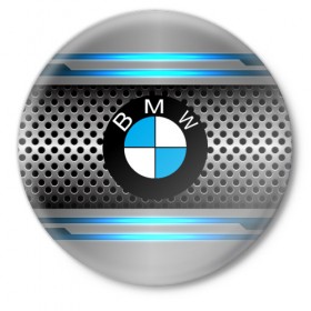 Значок с принтом BMW в Курске,  металл | круглая форма, металлическая застежка в виде булавки | auto | automobile | bmw | car | carbon | motor | motor car | sport car | автомашина | бмв | бренд | легковой автомобиль | марка | спортивный автомобиль | тачка