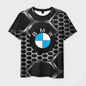Мужская футболка 3D с принтом BMW в Курске, 100% полиэфир | прямой крой, круглый вырез горловины, длина до линии бедер | auto | automobile | bmw | car | carbon | motor | motor car | sport car | автомашина | бмв | бренд | легковой автомобиль | марка | спортивный автомобиль | тачка