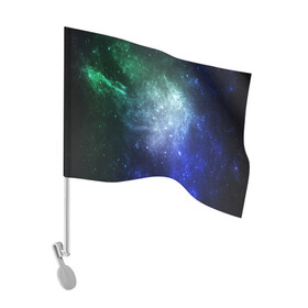 Флаг для автомобиля с принтом ЗВЁЗДНОЕ НЕБО в Курске, 100% полиэстер | Размер: 30*21 см | galaxy | nasa | nebula | space | star | абстракция | вселенная | галактика | звезда | звезды | космический | наса | огонь | планеты