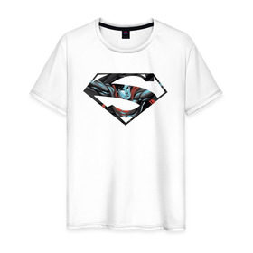 Мужская футболка хлопок с принтом Superman в Курске, 100% хлопок | прямой крой, круглый вырез горловины, длина до линии бедер, слегка спущенное плечо. | clark kent | superman | кларк кент | супермен | супермэн