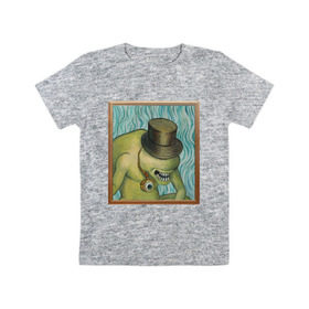 Детская футболка хлопок с принтом Сэр Троглодит - Импрессионизм в Курске, 100% хлопок | круглый вырез горловины, полуприлегающий силуэт, длина до линии бедер | импрессионизм | сэр троглодит