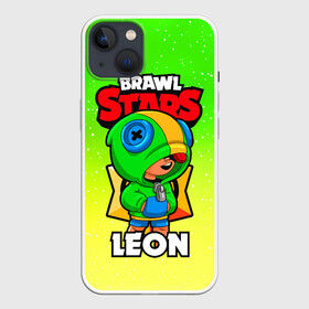 Чехол для iPhone 13 с принтом BRAWL STARS LEON в Курске,  |  | brawl stars | brawl stars leon | brawler | leon | бравл старз | бравлер | леон